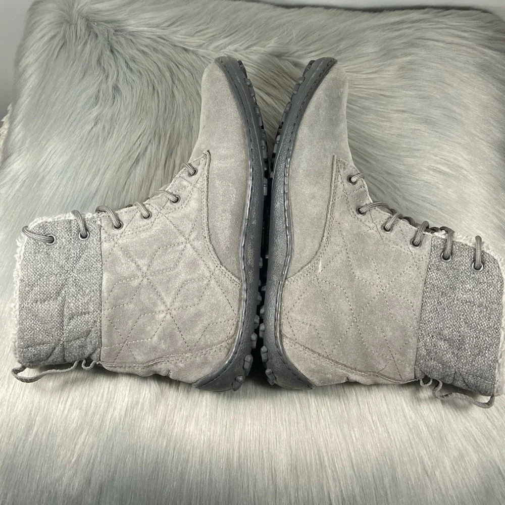 Columbia Powder Summit Wool Women Gray Waterproof Boots - Picture 6 of 8